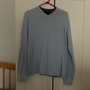 Men’s Banana Republic Blue V-Neck Thin Sweater